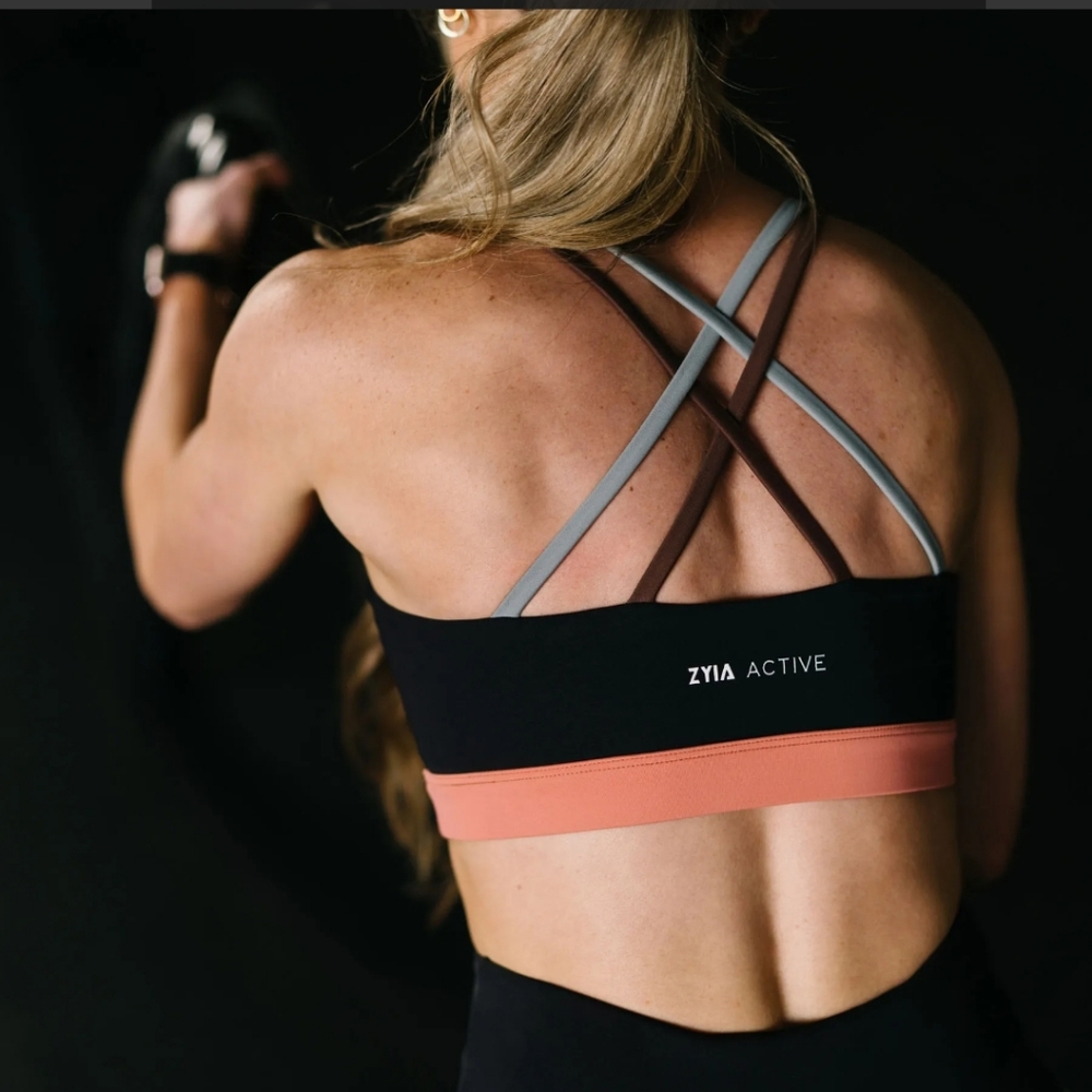 Peach Coffee Block Light n Tight Bra
